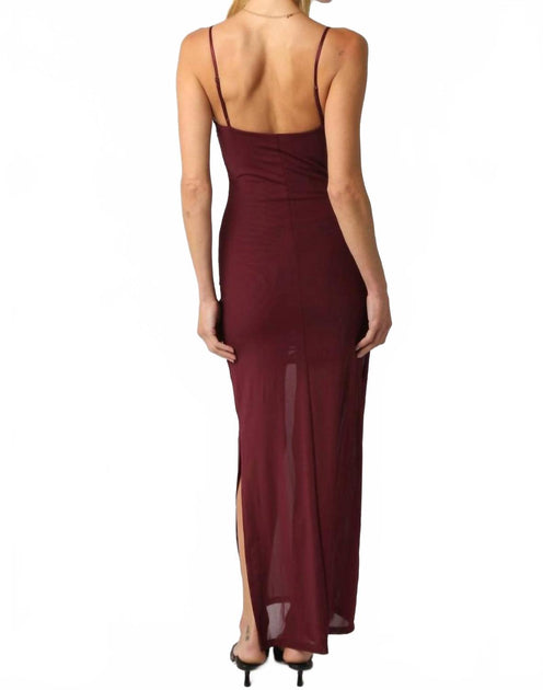 OLIVACEOUS Noelle Maxi Dress Red Large 3