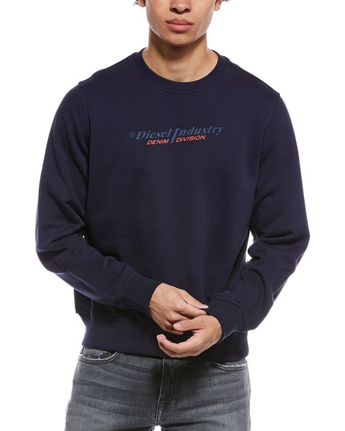 Diesel Ginn Crewneck Sweatshirt Blue Large 2