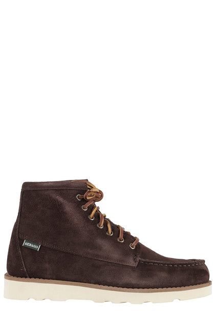 Sebago Tala Mid Suede Ankle Boots Brown 9.5 2