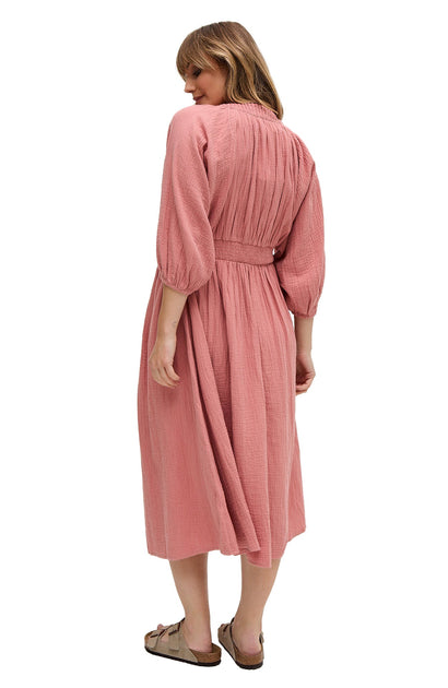 Raffya Soipoi Midikleid Pink US 10 3