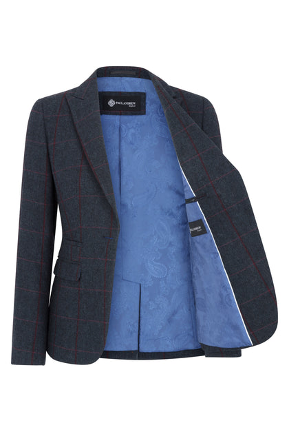 Infinity Women's Tweed Blazer Blue US 4 4