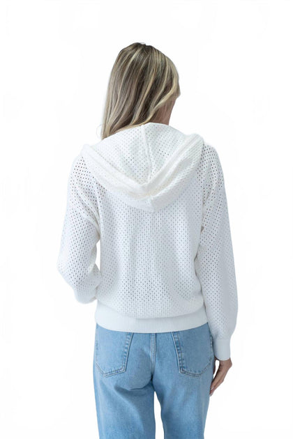 SIX/FIFTY Caught With You Hooded Sweater White XS 4