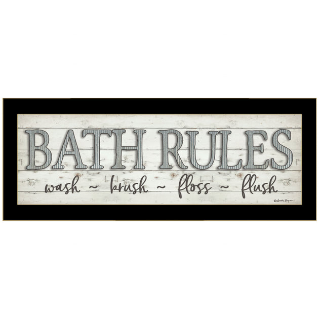 Hivvago Bath Rules 3 Print Black 2