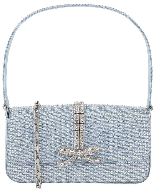 self portrait バッグ Navy Crystal Mirco Bag – self-portrait