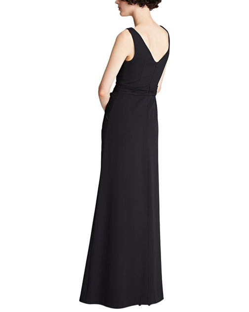 Halston Erica Fluid Crepe Gown Noir US 0 3