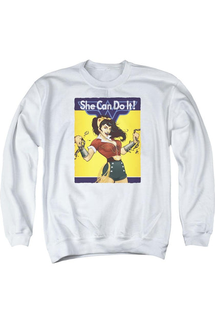 Gildan Wonder Woman Crewneck Sweatshirt Weiß Groß 2
