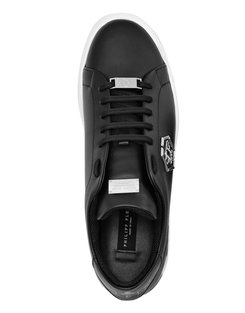 Philipp Plein Hexagon Leather Lo-Top Sneaker Black EU 41 5