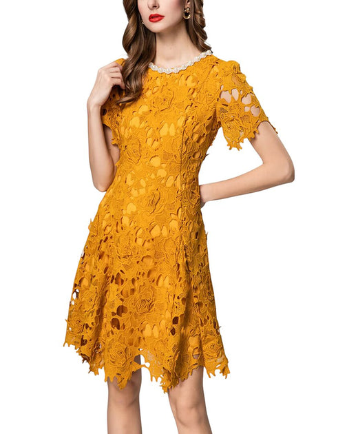 BRC by BURRYCO Mini Dress Yellow US 2 2