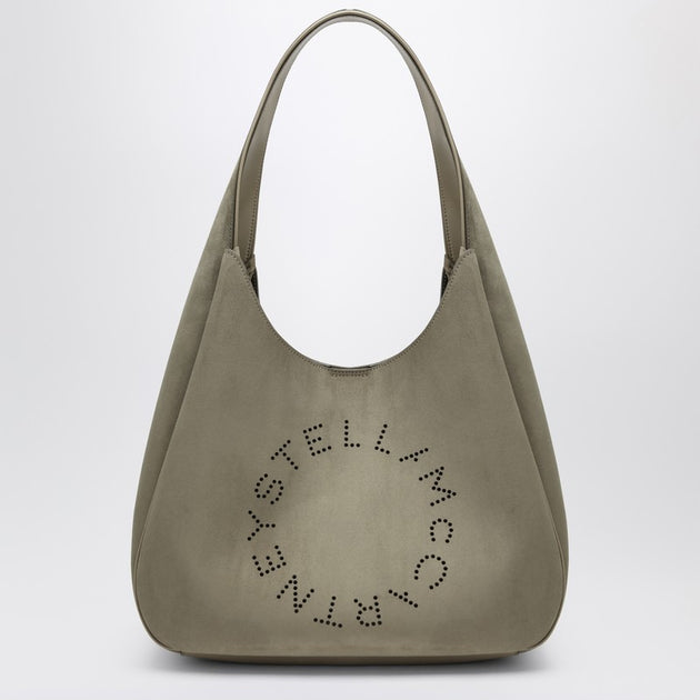 ショルダーバッグ・ポシェット Stella Mccartney Large Hobo Bag Women Pitch black Logo Slouchy Hobo Tote Bag | Stella