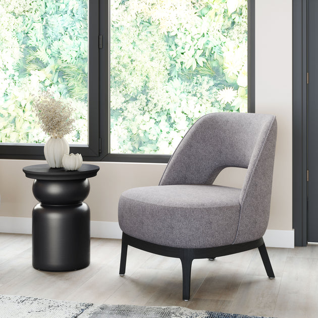 Hivvago Mistley Accent Chair Gray 3