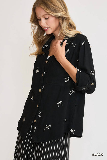 Chemiste en Mélange Lin Umgee à Broderies Nœud 4