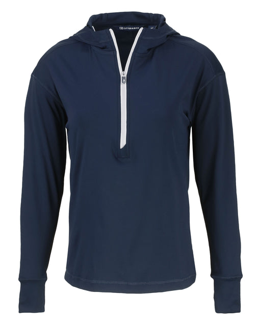 Cutter & Buck Daybreak Eco Half Zip Hoodie Blue Large 2