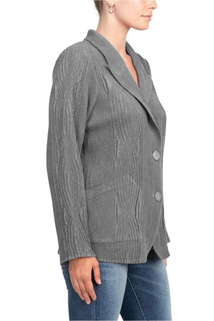 TRUEDAMES Notched Collar Jacket White Large 3