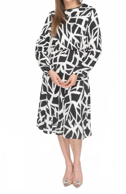 KMW Bell Sleeve Everything Midi Dress White XS 2