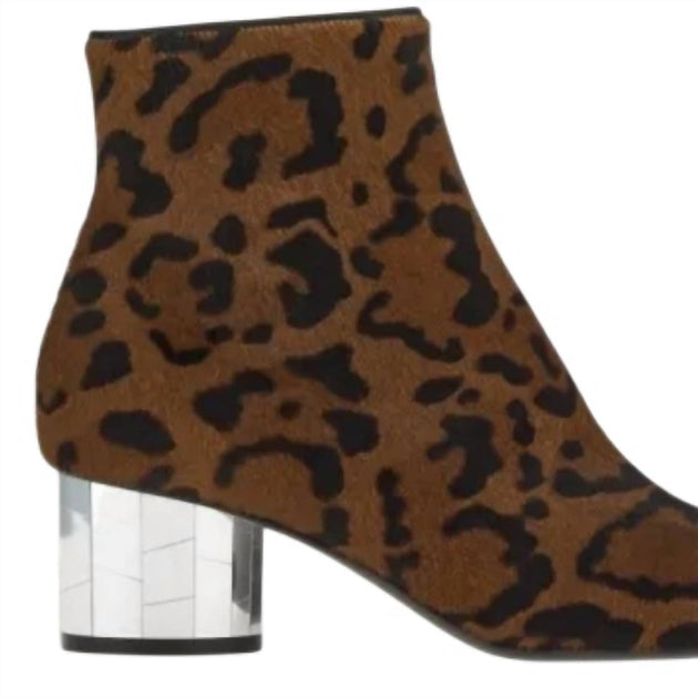 Salvatore Ferragamo Mirrored Heel Ankle Boot Brown US 10 4