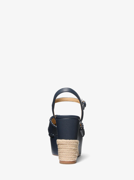Michael Kors Hannah Platform Sandal Blue US 9.5 4