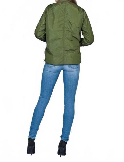 Black Orchid Bomber Jacket Green Small 3
