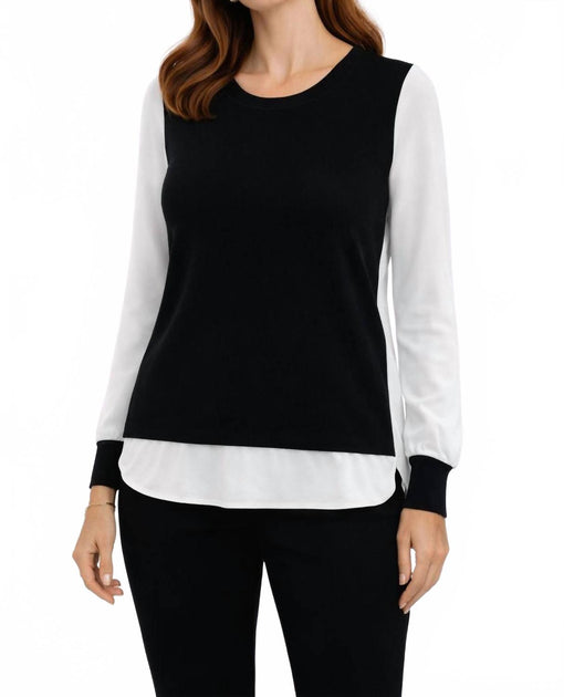 J'Envie Eli Antwerp Top Black/Ivory XSmall 2