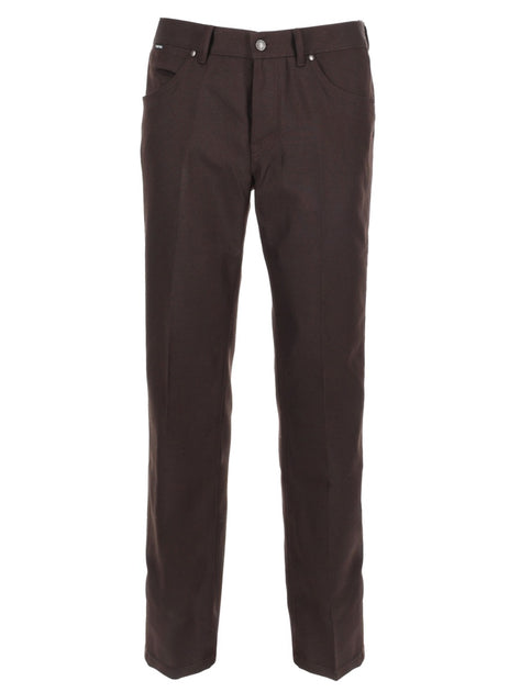 Tom Ford Straight-Leg Casual Pants Brown 33 2