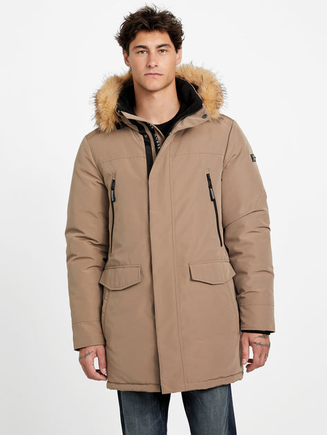 Guess Factory Eco Leon Parka Brown Medium 2