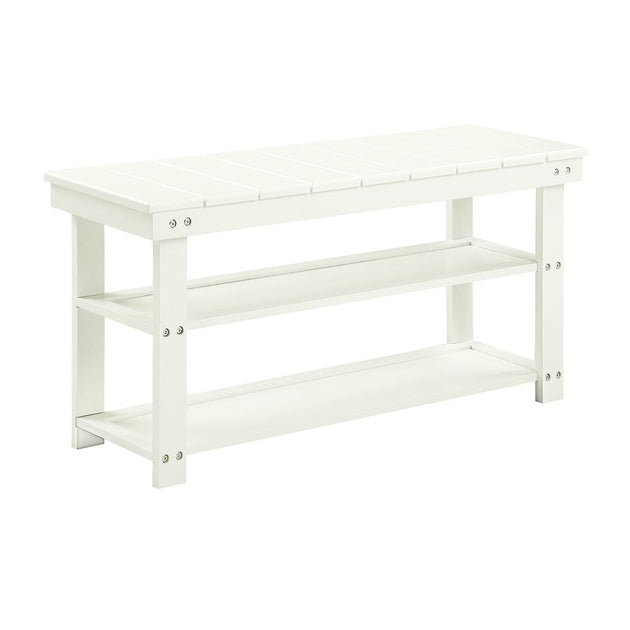 Convenience Concepts Oxford Utility Mudroom Bench White 2