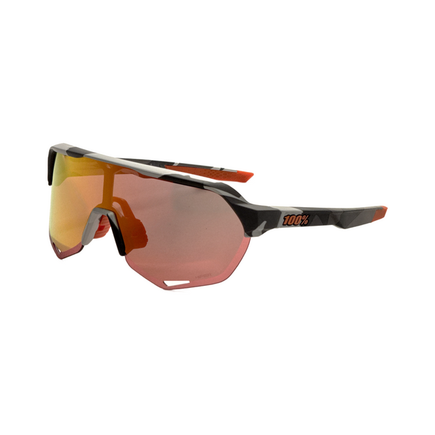 100 Percent S2 Shield Sunglasses Grey Camo Orange 3