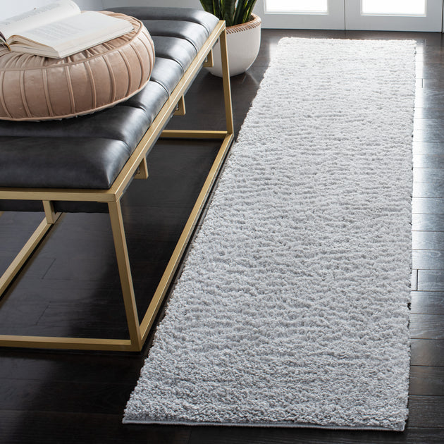 Tapis Shag Safavieh August, Gris Clair 3