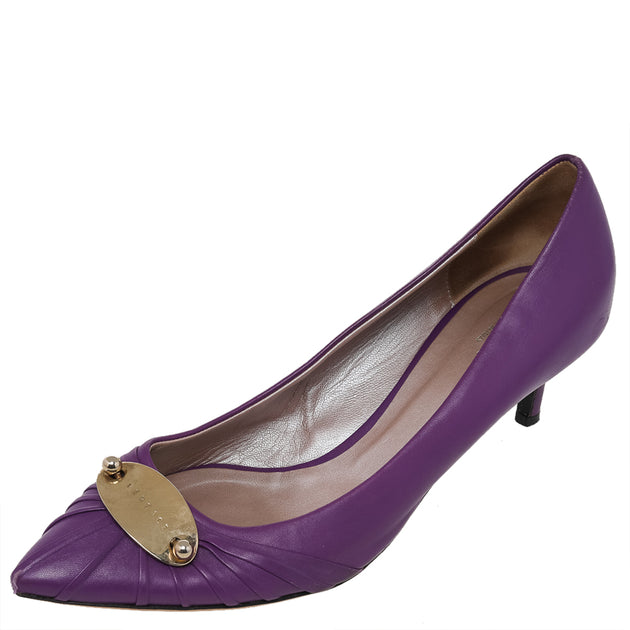 Versace Pointed Toe Pumps Purple EU 41 2