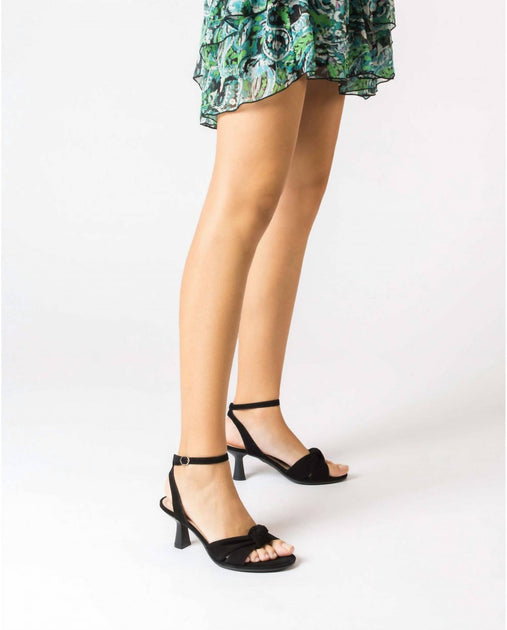 Wonders Women's Peep Toe Suede Heels Black EU 41 2