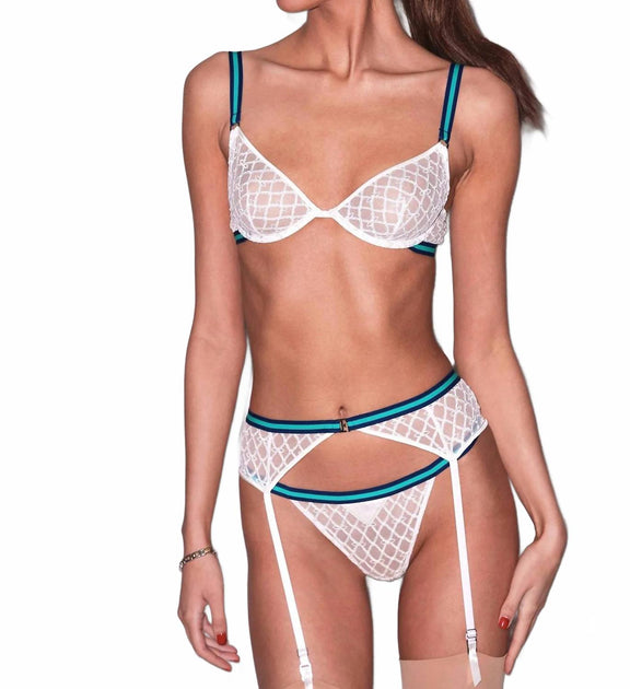 Fleur Du Mal Match Point Demi Bra White 34B 3