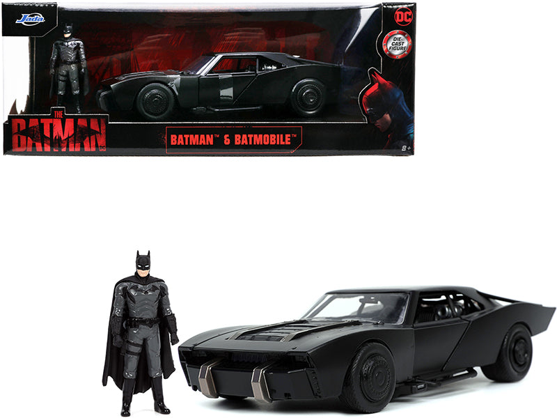 Jada Batmobile with Batman Figure Black 1/24 2
