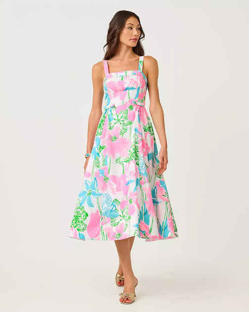 Lilly Pulitzer Rissy Midi Dress Multi US 6 4