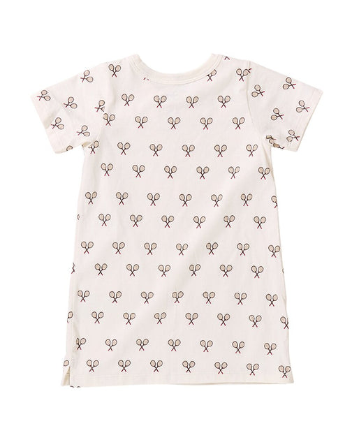 COOP KIDS Hopscotch T-Shirt Kleid Weiß US 4 3