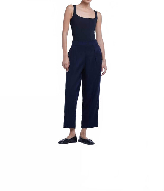 Dāl the Label Mid-Rise Tapered Pants Blue XLarge 2