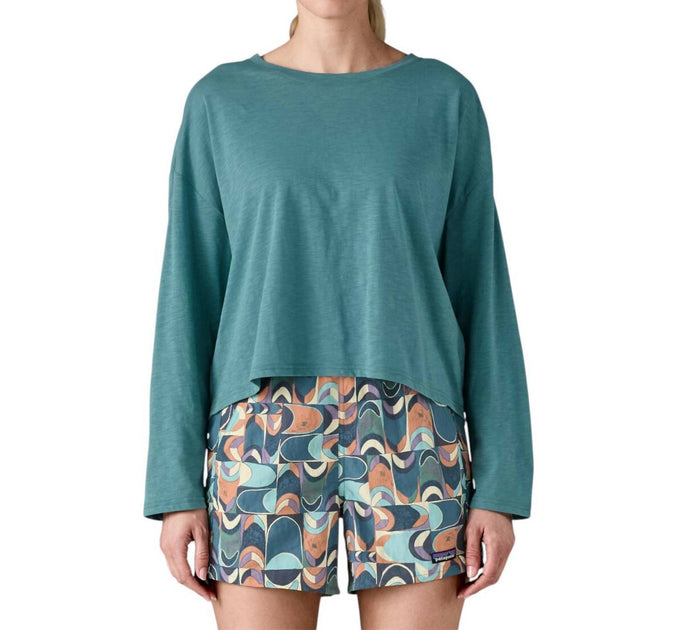 Patagonia Mainstay Top Long-Sleeved Blue Large 2
