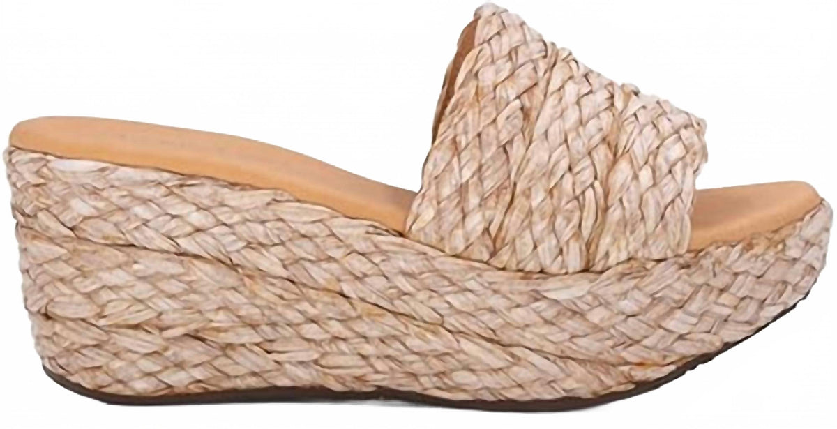 CHOCOLAT BLU Yunis Wedge Sandal Beige US 9 3