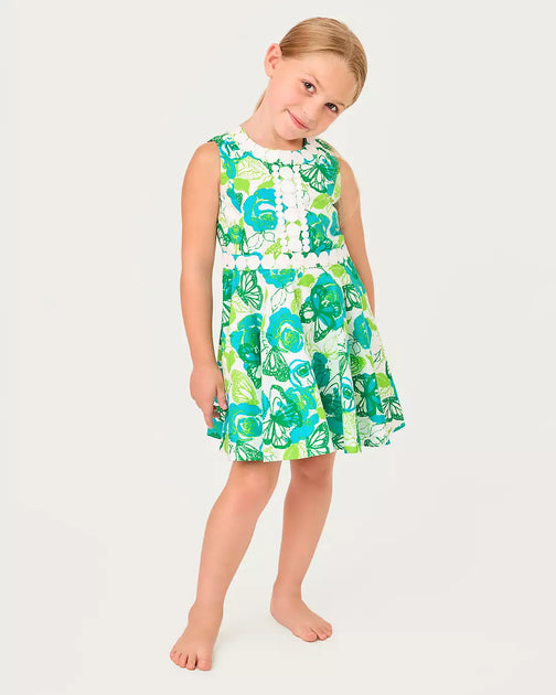 Lilly Pulitzer Mädchen Idala Baumwollkleid Multi US 3 4