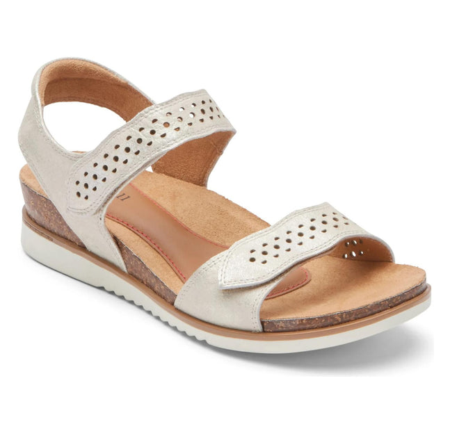 Cobb Hill May Wave Strap Sandal White US 11 2