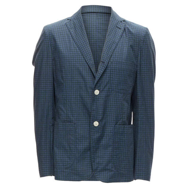 Junya Watanabe Man Checked Lining Casual Blazer Blue EU 48 2