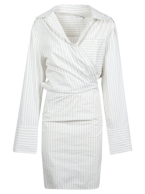 Iro Lazul Wrap-Style Dress White EU 40 2