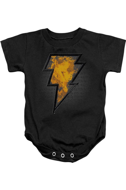 Gildan Black Adam Beveled Emblem Infant Snapsuit Black 18-24 Months 2