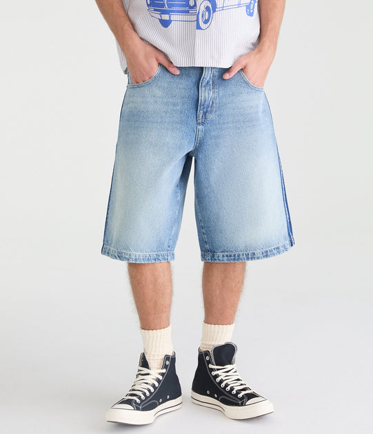 Aeropostale Super Baggy Denim Shorts Blue US 34 4
