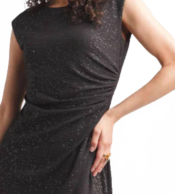Papillon Sparkle Stretch Dress Black Small 3
