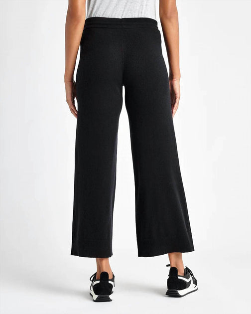 Splendid Supersoft Crop Wide Leg Pant Black XSmall 4