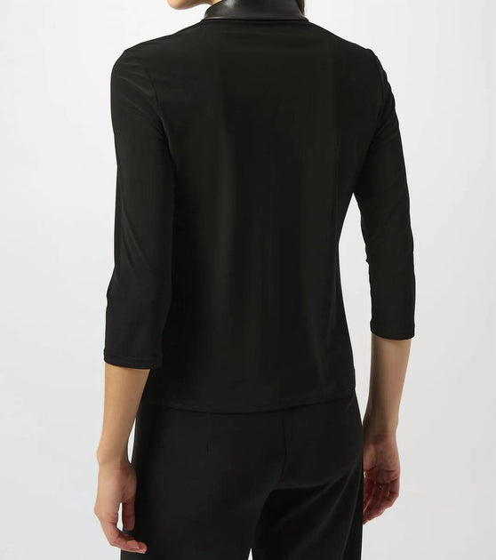 Joseph Ribkoff Boxy Top Black UK 12 3