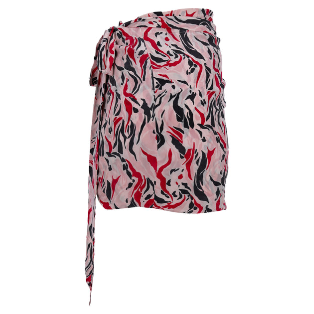 Isabel Marant Printed Wrap Skirt Pink 34 4