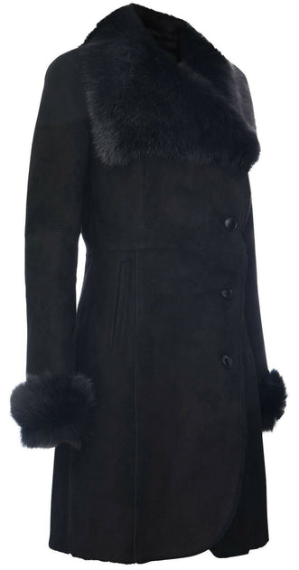Infinity Rochford Sheepskin Coat Pink Small 3