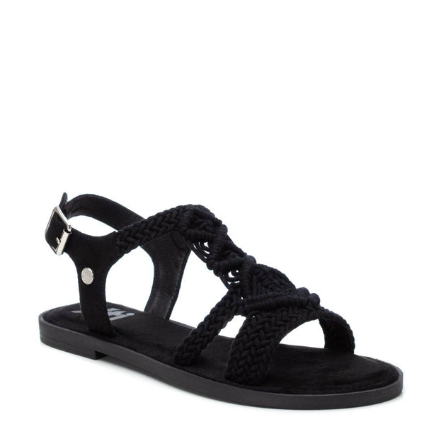 XTI 44651 Flat Sandals Black US 9 4