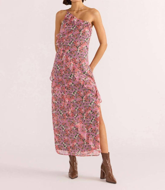 MINKPINK Amelia Floral Ruffle Maxi Dress Multi Small 2