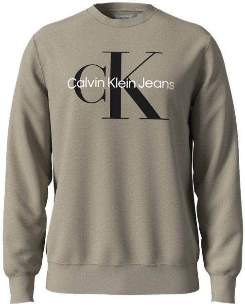 Calvin Klein Monogram Crew Neck Sweatshirt Green 2X 2